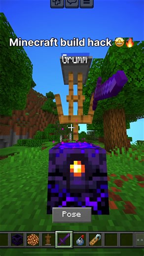 Cool Minecraft build hack 🤩🔥