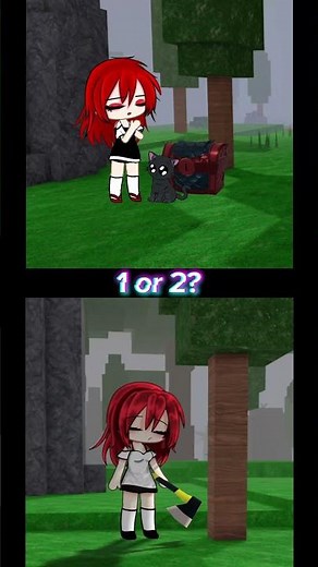 1 or 2? || WAA AA‼️✨️ || ib ‪@itzmichell‬ #99nightintheforest #anime #alightmotion #gacha #heat