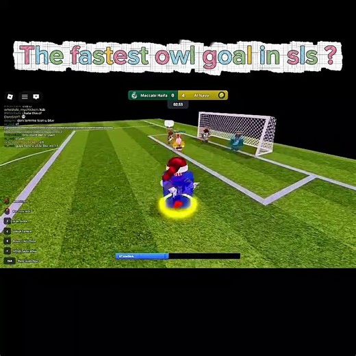 Fastest owl goal ever in superleague soccer ? #roblox #superleaguesoccer