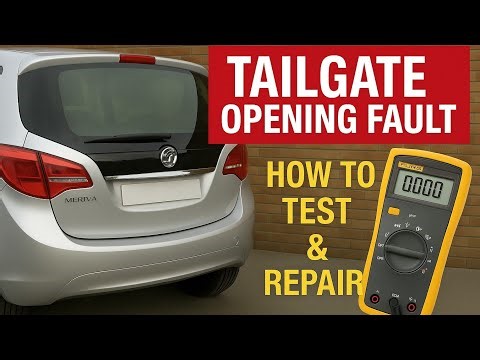 Vauxhall Meriva B Tailgate Opening Fault | How to Test & Repair (Boot Not Opening)