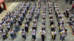 Witness the electrifying showdown of Senior High School students from the ABM strand during the SHS Intramurals, as they compete for the ultimate title in the Bench Chant Competition! | Espiritu Santo Parochial School of Manila, Inc.