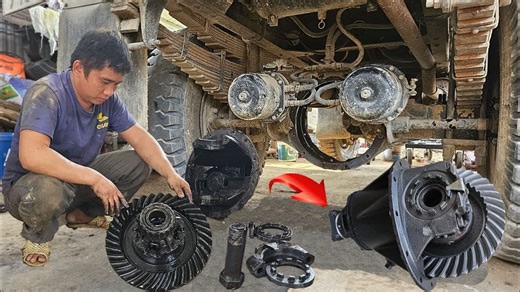 Replacing A Broken Differential On A Heavy - duty Truck 4x4 | Precision Drivetrain Repair | Inventor TV