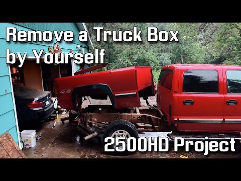 How to Remove a Truck Box by Yourself - Silverado 2500HD Project