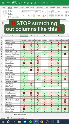 Text Orientation in Excel #Excel #exceltipsandtricks #exceltraining #exceltutorial @à la une LEARN MORE | LEARN MORE