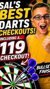 😱 Sal's BEST Darts Checkouts! 🤯 119 Finish, & Unreal Finishes! 🎯 #shorts