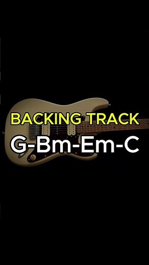 G Major Pop Rock Backing Track | G Bm Em C | Guitar Solo & Practice