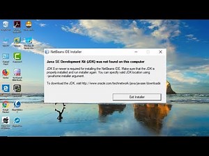 How to solve Java SE Development(JDK) not found error while installing Netbeans IDE