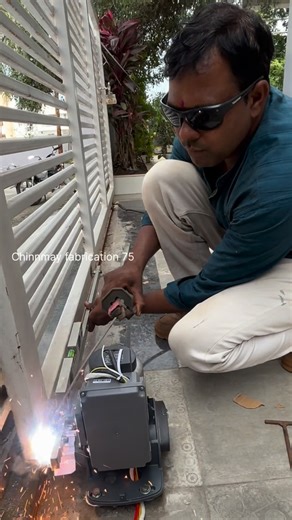 Ganesh Thokle on Instagram: "Sliding gate motor installation | automatic sliding gate #autogate"
