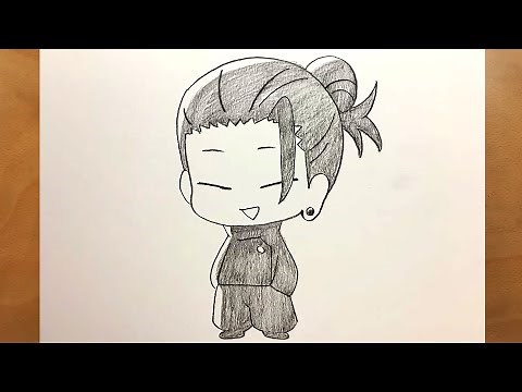 How to Draw Geto Suguru Step by Step || Chibi Anime Style || Jujutsu Kaisen Drawing