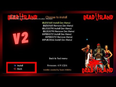 PS3 Dead Island Series Test Dev Menu Installer V2 By VirusMike [Offline Use Only]