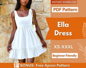 Dress Sewing Pattern | Summer Dress Pattern | Women Sewing Pattern | Sewing Patterns | Dress Pattern | Women Pattern | Beginner Dress - Etsy