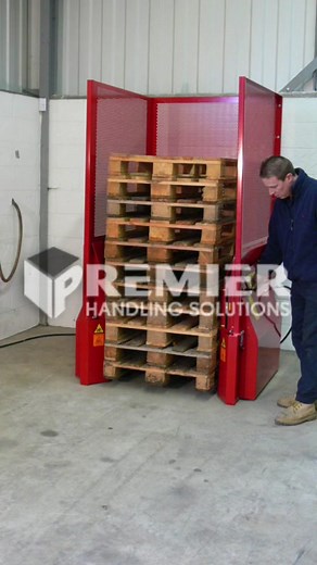 A PREMIER pallet dispenser, also functioning as a versatile pallet destacker, is engineered for efficient automation in both pallet stacking and destacking operations at ground level. Easily controlled through a user-friendly touch panel, this innovative system utilizes advanced photosensors to precisely detect and dispense pallets. Whether for stacking or destacking, the pallets are seamlessly handled by the machine, either onto pallet jacks or a forklift, all at the convenient floor level. Vis