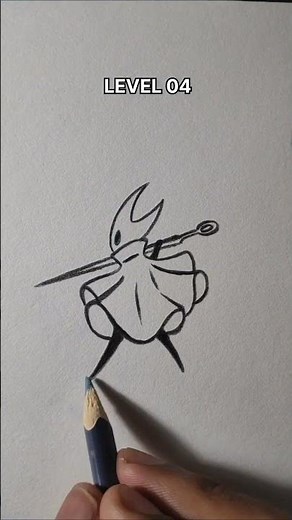 Drawing Hollow Knight Hornet in different level #drawing #hollowknight #silksong #hornet #art