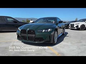 Introducing the refreshed 2025 M4 Competition xDrive in individual Verde British Racing | 4K