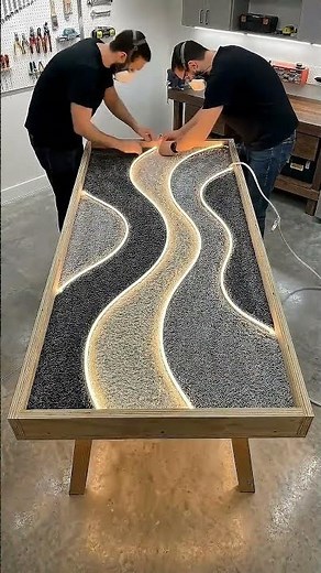 Satisfying Epoxy Resin River Table Build 🌊 (Glass-Like Finish Transformation)