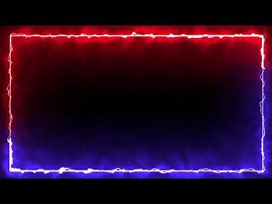 Red Blue Smokey Electric Animated framed Background || Neon lights || Green Screen || Black Screen