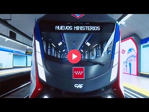 This is what the new Madrid Metro automated trains look like.