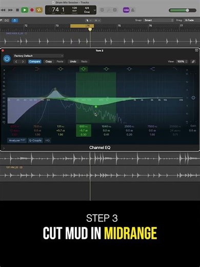 How To EQ Toms | Drum Mixing Tips | #shorts #music #musicproducer