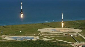 Watch SpaceX Falcon Heavy rocket nail an historic landing