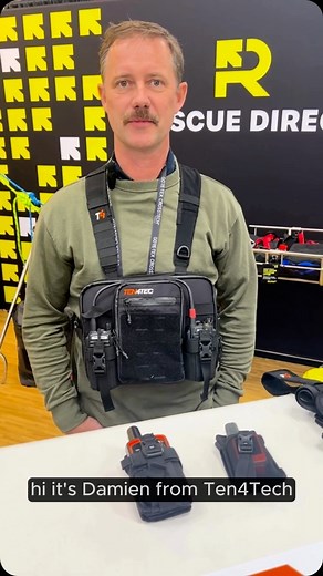 If you can’t tell, we are huge fans of the @ten4.tec Radio Chest Harnesses—so big that we brought Damien in to tell you all about them! #RescueDirect #RescueEquipment | Rescue Direct