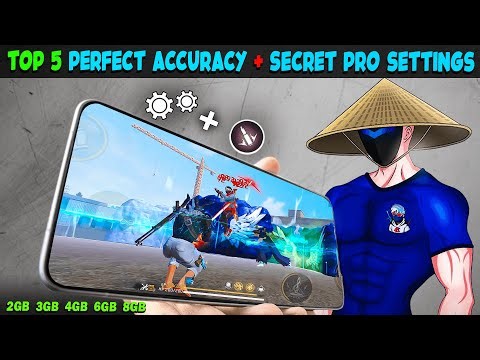TOP 5 PERFECT ACCURACY + SECRET PRO SETTINGS ⚙️ 2gb, 4gb, 8gb Ram Headshot Sensitivity Setting ~