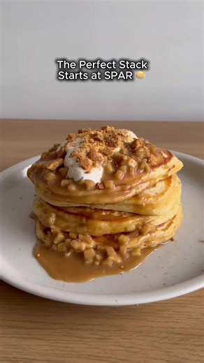 For the day that’s in it, go on and treat yourself 🥞👇 American Style Pancakes Ingredients needed: 200g SPAR Self raising flour 1tbsp SPAR sugar 3 Fresh Choice Market Barn eggs 200ml SPAR Milk 25g SPAR butter 1 ½ tsp Baking powder 4 SPAR gingernut biscuits, crushed Method: - Mix 200g self-raising flour, 1 ½ tsp baking powder, 1 tbsp sugar and a pinch of salt together in a large bowl. - Create a well in the centre with the back of your spoon then add 3 large eggs, 25g melted butter and 200ml mil