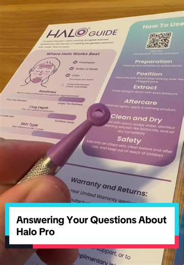 Have questions about the Halo Pro? Here are some quick answers. Please message me if you have any other questions! Halo Pro is back in stock now at SoftHalo.com and is just $99 with free shipping, a 30 day satisfaction guarentee, and 1 year defect warranty. Get yours today! Your clients will thank you #skintools #comedone #blackhead #whitehead #estheticiantips