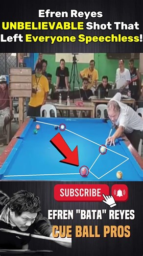 Efren Reyes' UNBELIEVABLE Shot That Left Everyone Speechless!