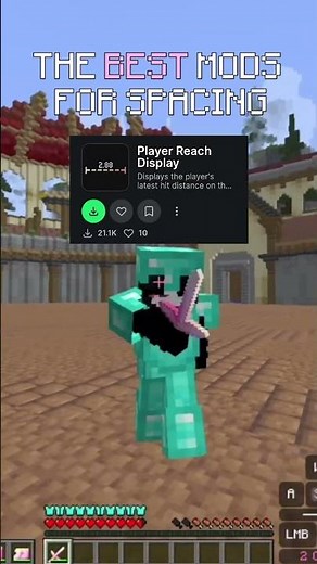 The BEST mods for spacing😎 #minecraft #pvp #viral