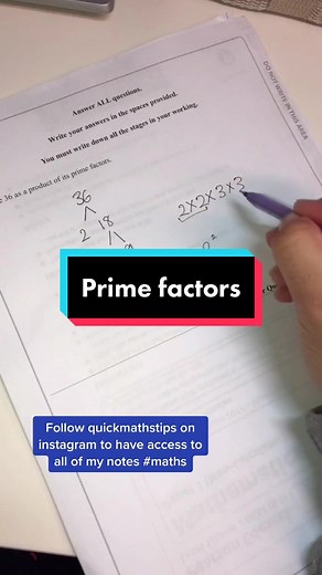 Follow quickmathstips on instagram to have access to all of my notes #maths
