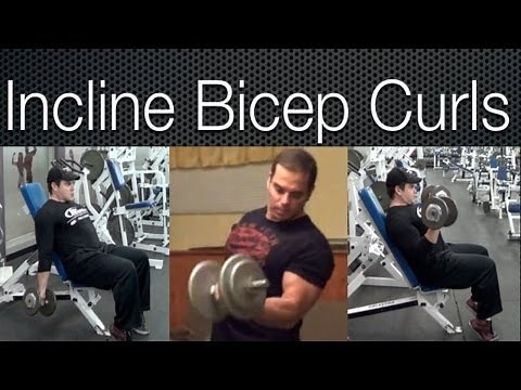 Incline Bench Bicep Curls Workout