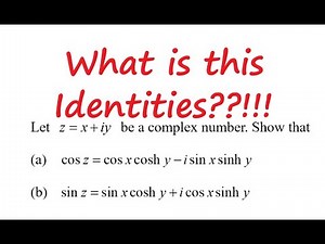 [[Complex Variables]] Complex Differentiation|| Hyperbolic Indentities|| clip5