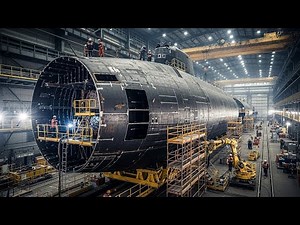 Inside a Submarine Factory – The Full Process of Building a Modern Military Submarine
