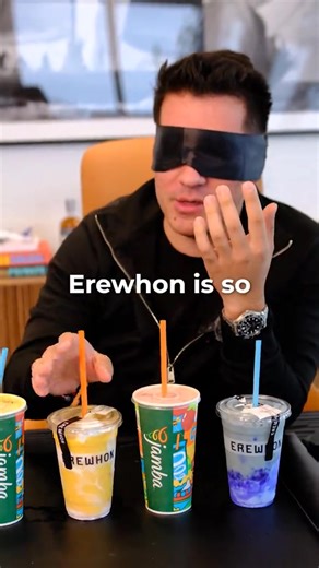 Kolin tries to tell the difference between Jamba Juice and Erewhon smoothies. #FlyAmalfi #PrivateJet #Travel | Amalfijets