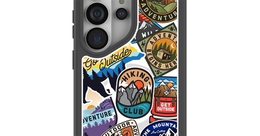Clear Trail Stickers Samsung Galaxy S26 Ultra Case With Noir Ridge (Ma