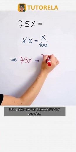 Convert 75% to a Fraction: Math Made Simple! #Math #Percentage