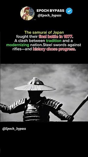 The Last Samurai Rebellion – 1877Content #sad #historydocumentary #historicalfacts