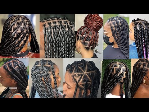 40+ Unique & Stylish Jumbo Box Braids Hairstyles for Black Women 2025 | Knotless Braids Hairstyles