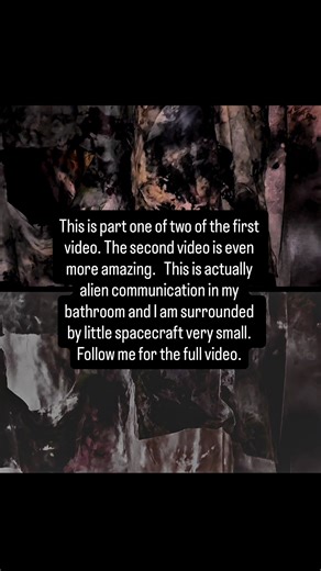 Brian Ladd on Instagram: "This is the full video of part one. In the second video, it gets more intense and very alien believe it or not. We are looking at actual aliens in the bathroom, flying around a little spacecraft. They look like hexagons and wagon wheels on the back wall as a sheet it was white Somehow they are moving pigments in the sheet to show you actual images of themselves is in three dimensions I am using steam to highlight the alien field. That’s in the bathroom right now. The un
