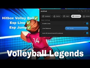 Script,VolleyBall Legends * Hitbox Volley ball, ESP Line [NO KEY]