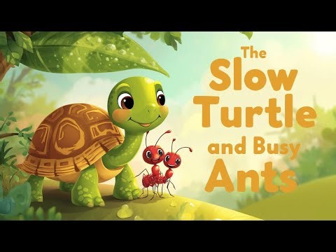 The Slow Turtle and the Busy Ants | Moral Story for Kids | Tiny Thinkers English Cartoon