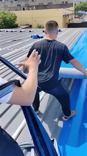 Installation process of waterproof membrane for color steel roof