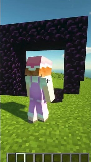 The difference between the "Nether Gates" that boys and girls make! [Gender Crafting] [Minecraft]...