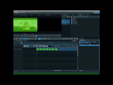 How To use Green Screen Magix Movie Edit Pro, Magix Video Pro X