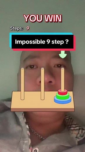 The Tower of Hanoi Game Challenges: Impossible 9 Step