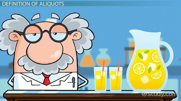 Aliquot in Chemistry | Definition, Method & Function