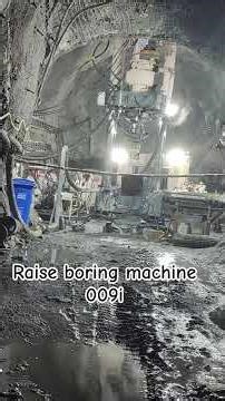 raise boring machine #underground #metal mining #viral #video #grow #foryou #job