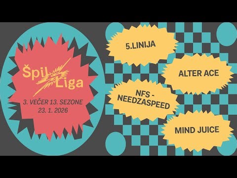 ŠPIL LIGA: 3. večer 13. sezone