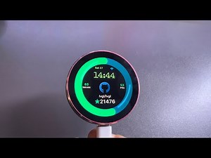 LVGL Editor Build | GitHub Stats UI on Viewe AMOLED 466x466