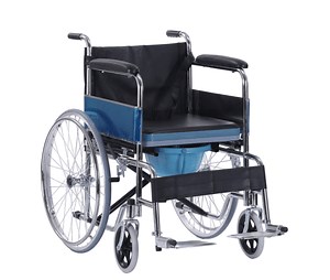 [Hot Item] Lightweight Foldable Manual Commode Wheelchair